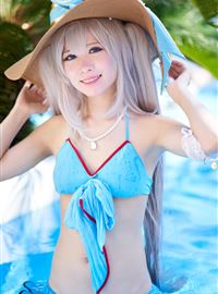 假期游泳的性感制服写真美女cosplay(46)