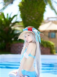 假期游泳的性感制服写真美女cosplay(54)