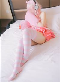 粉红色的服装Kuma Kuma Sonico Ero-Cosplay难以忍受的下流(9)