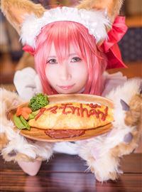 可人的小猫咪cosplay (コスプレ) (C91) [girlfriend end (じる)] しっぽとメイドとオムライス(60)