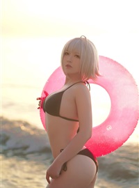 Cosplay半半子、索索 - 海边泳装(31)