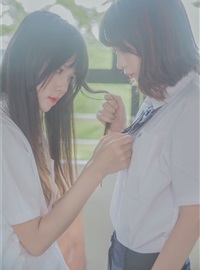 cosplay 桜桃喵 - JK百合1(桜桃喵&疯猫ss)(24)