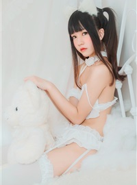 cosplay 桜桃喵 - 白猫(13)