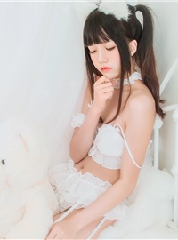 cosplay 桜桃喵 - 白猫(14)