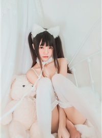 cosplay 桜桃喵 - 白猫(15)