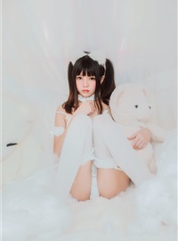 cosplay 桜桃喵 - 白猫(17)