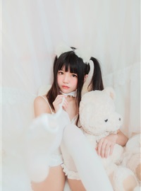 cosplay 桜桃喵 - 白猫(20)
