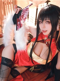 Cosplay水淼aqua - 大鳳新春旗袍(39)